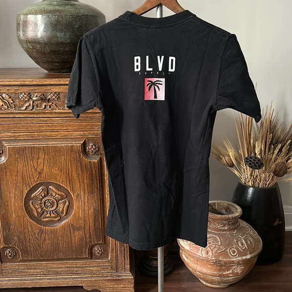 Men’s BLVD Supply Palm Tree Graphic T-Shirt Made in USA - Picture 6 of 9